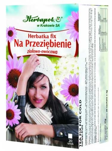 Herbapol HERBATKA FIX NA PRZEZIĘBIENIE ZIOŁOWO-OWOCOWA 20 SASZETEK 494