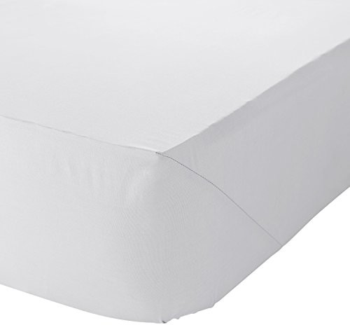 Catherine Lansfield percale prześcieradło z gumką, biały, 140x200 cm BX07050302K20
