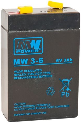 Akumulator żelowy MW3-6 6V 3Ah MW3-6