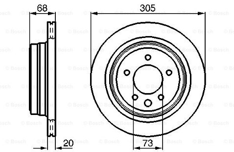 BOSCH Tarcze hamulcowe (komplet 2 sztuk) 0 986 478 660