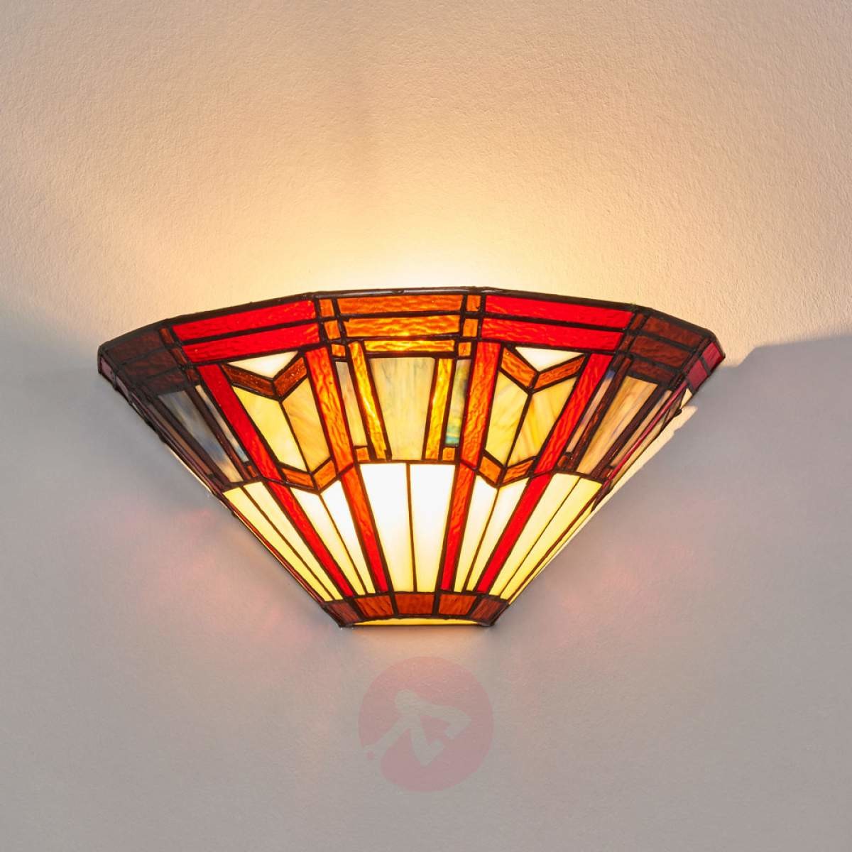 Artistar R Lampa ścienna LILLIE w stylu Tiffany