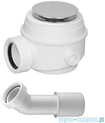 Omnires Syfon chrom brodzikowo-wannowy do brodzików z otworem 50 mm i wanien bez przelewu WB01XCR