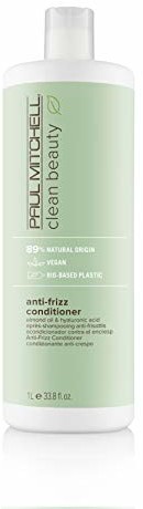 Paul Mitchell Clean Beauty Smooth Anti-Frizz Conditioner wegańska odżywka do pielęgnacji włosów zniszczonych, pielęgnacja włosów z olejkiem migdałowym 1000 ml 121154