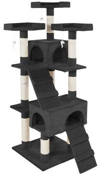 TecTake Drapak dla kota Barney 170 cm czarny 400929