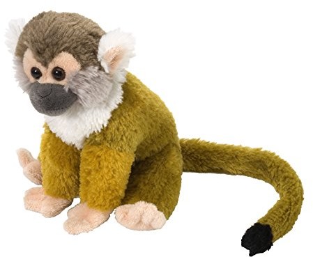 Wild Republic 12303 Wiewiórka małpa pluszowa, przytulanki miękkie zabawki, prezenty dla dzieci, 20 cm, wielokolorowe 11912