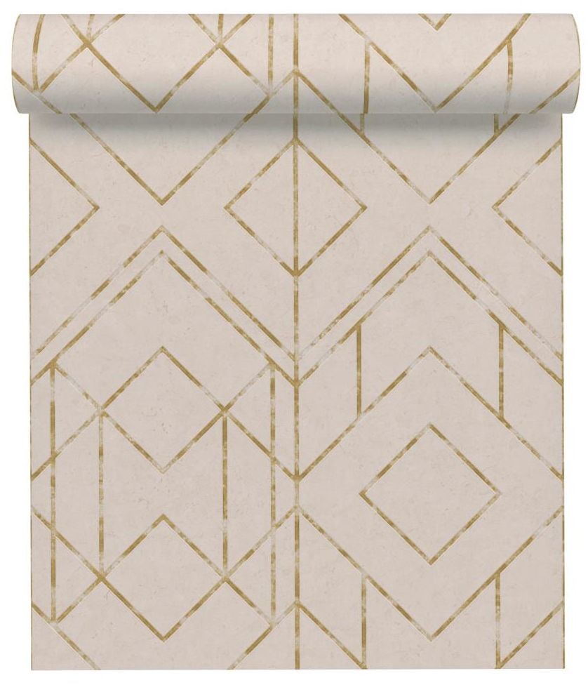 A.S. Creation Tapeta Metropolitan 378693 beżowa winylowa na flizelinie