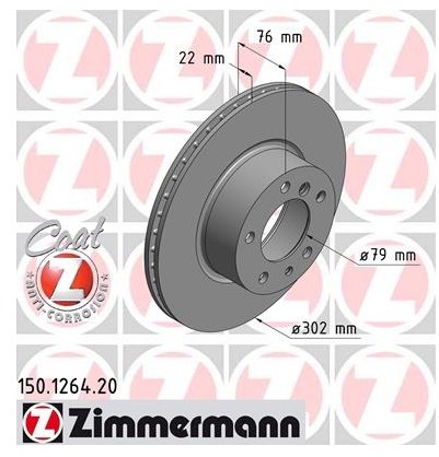 Zimmermann Tarcza hamulcowa 150.1264.20