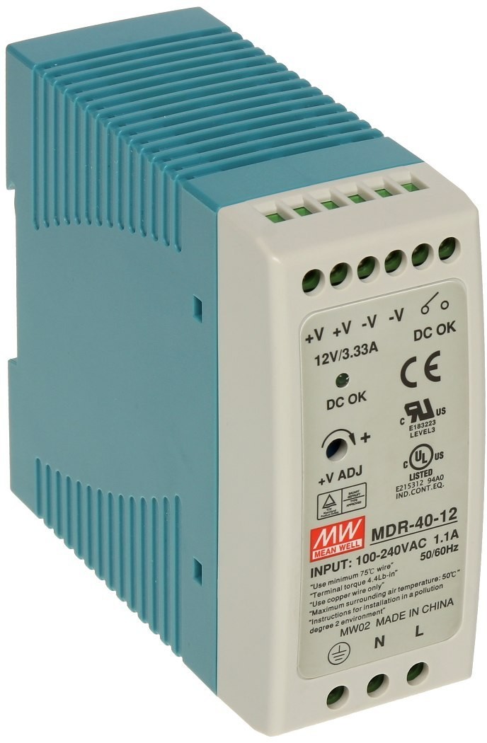 ZASILACZ IMPULSOWY MDR-40-12 MDR-40-12