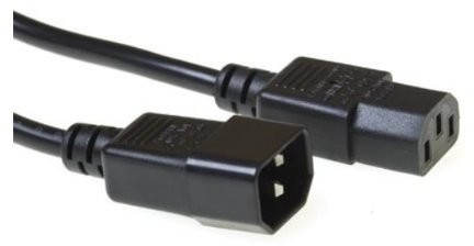 ACT Advanced Cable Technology C13  C14  10.0 m 10 m C13-C14-Sprzęgacz czarnym power cable (ak5122) AK5122