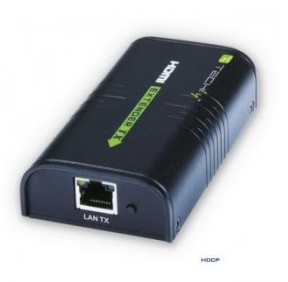Techly Extender / odbiornik HDMI Techly po skrętce Cat. 5e/6/6a/7 do 120m, over IP, czarny IDATA EXTIP-373R 306011