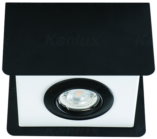 Kanlux Lampa sufitowa TORIM GU10 1x50W IP20 czarny 28461