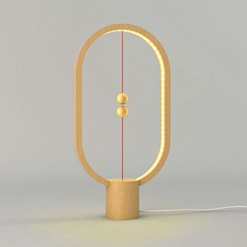 DesignNest by Allocacoc Heng  designerska lampa LED  niezwykła lampa do salonu  sypialnia ze złączem USB w ciepłym białym świetle DH0037LW/HBLEUB