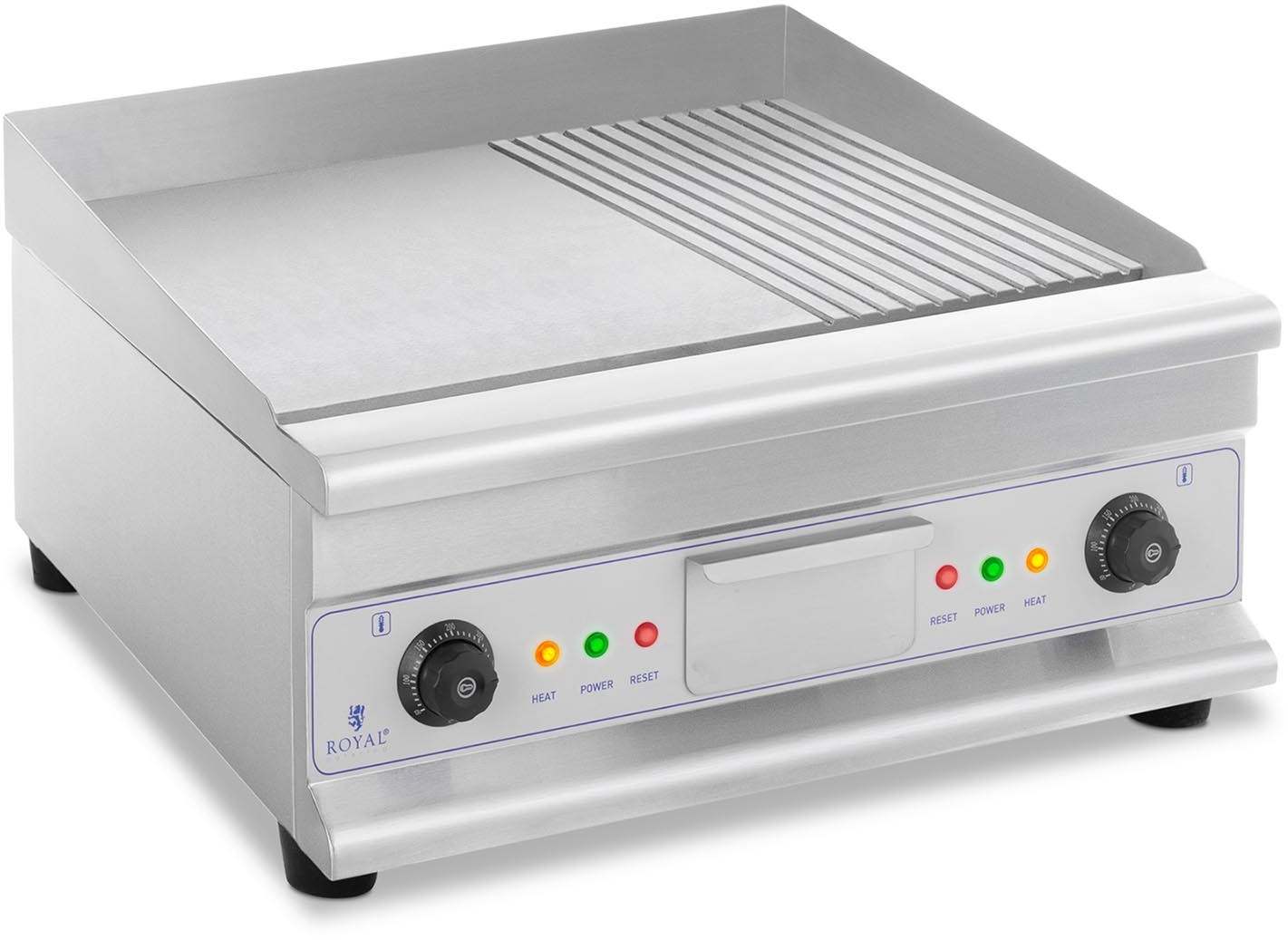 Royal Catering Płyta grillowa - ryflowana - 60 cm - 2 x 3200 W RCG-60GB RCG-60GB