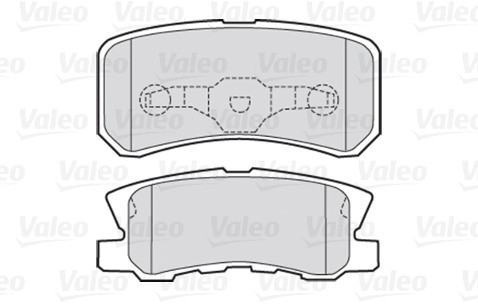 VALEO Zestaw klocków hamulcowych, hamulce tarczowe 301520