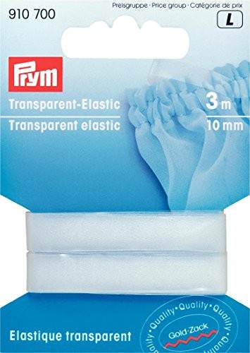 Prym 3 m X 10 MM Elastic, przezroczysty PRYM_910700