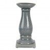 Clayre & Eef Ceramiczny Świecznik w Stylu Prowansalskim Szaroniebieski M 6CE1261M