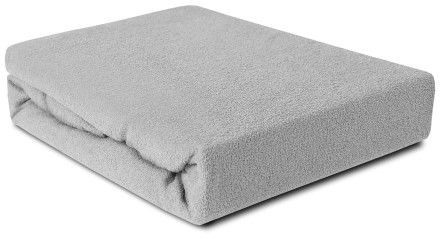 Darymex Prześcieradło Frotte z gumką popielate 180x200 dx-180-pft-024