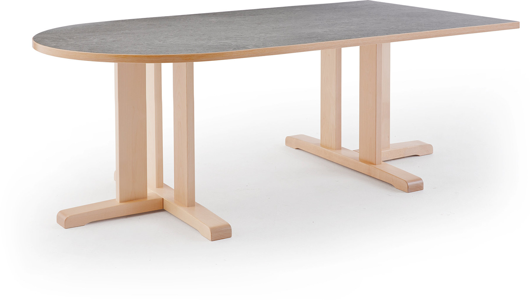 AJ Produkty Stół Kupol, 1800x800x600 mm, dźwiękochłonny, linoleum, szary
