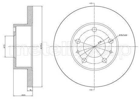 METELLI Tarcza hamulcowa 23-0339