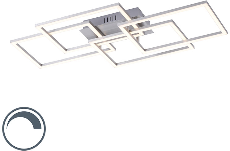 Paul Neuhaus Plafondlamp staal incl. LED en dimbaar 4-lichts - Amanda