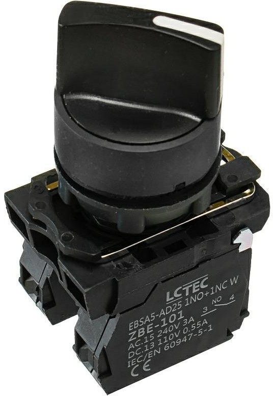 LC Przełącznik piórkowy IP54 2-pozycyjny bezpowrotny - stabilny biały EBSA5-AD25 1NO+1NC W