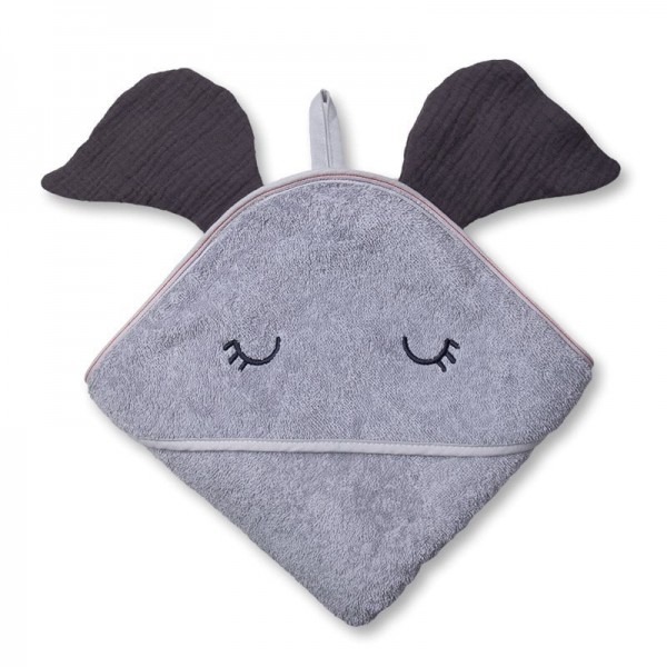 Hi Little One Hi Little One - Hi Little One  -  Ręcznik z Kapturem 100 x 100 Elephant Hooded Bath Towel Iron