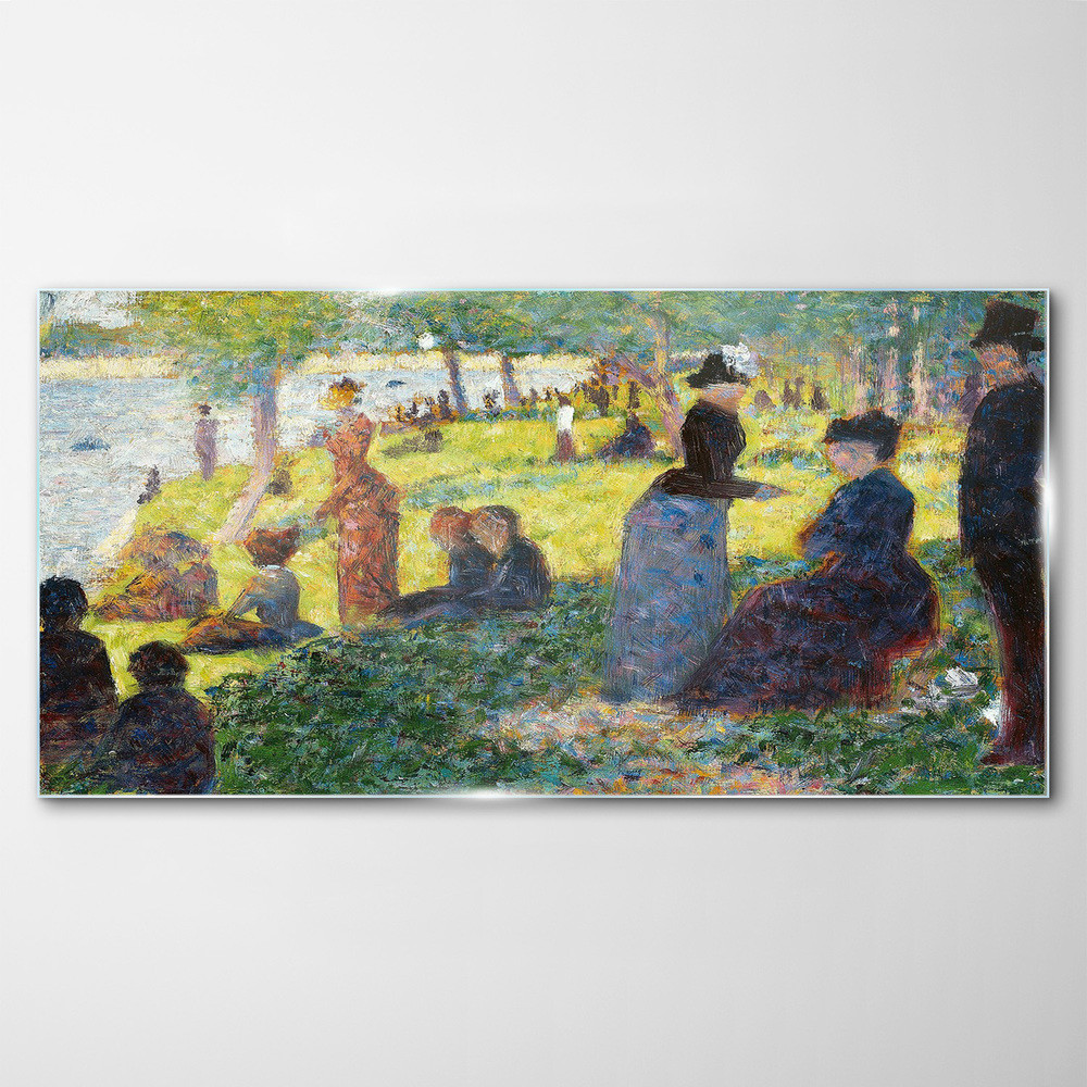 PL Coloray Obraz na Szkle La Grande Jatte Seurat 140x70cm