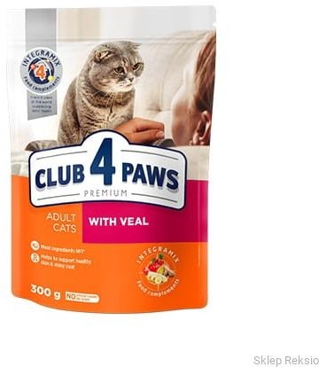 Club 4 Paws PREMIUM ADULT CAT karma sucha z cielęciną 300g