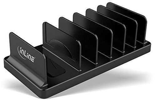 InLine 55461s Multi-Stand z 6 pojemnikami zapewnia biurko/półka czarna 55461S