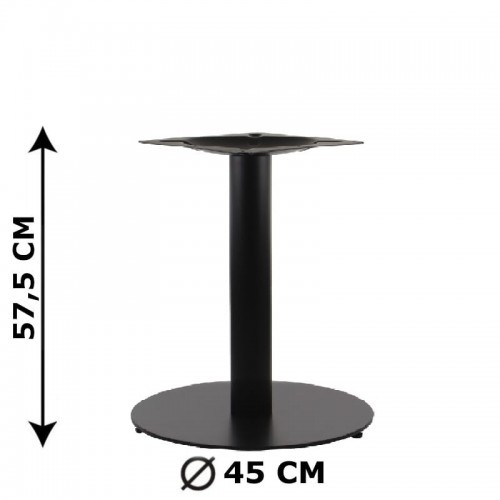 Stema SH Podstawa stolika SH-5001-5/L/B, fi 45 cm, wysokość 57,5 cm (stelaż stolika), kolor czarny SH-5001-5/L/B