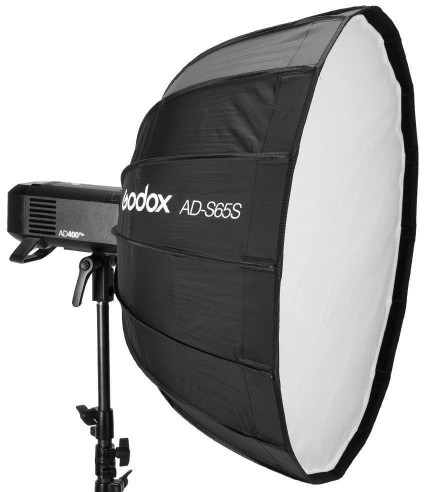Godox Parabolic Softbox 65cm AD-S65S silver)with mount for AD400PRO FT_005321