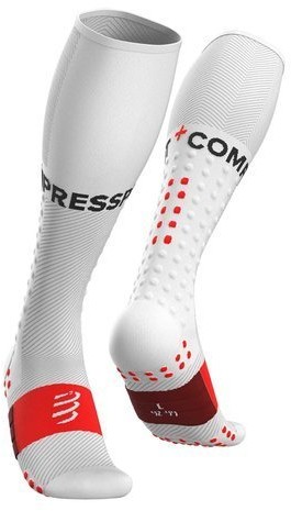 Compressport skarpety kompresyjne FULL SOCKS RUN białe