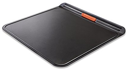 Le Creuset 94102115130000 dwustronna blacha do pieczenia z powłoką nieprzywierającą, 38 cm, kolor czarny 94102115130000