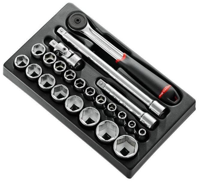 FACOM Moduł nasadek 1/2 6-kątnych metrycznych, 8 - 32 mm MOD.S161-36