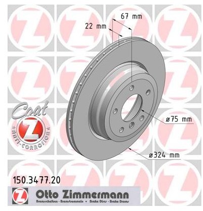 Zimmermann Tarcza hamulcowa 150.3477.20