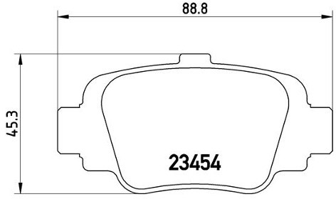 BREMBO Zestaw klocków hamulcowych, hamulce tarczowe P 56 032