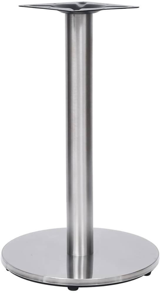 vidaXL Lumarko Noga do stolika bistro, srebrna, 45x72 cm, stal nierdzewna 325439