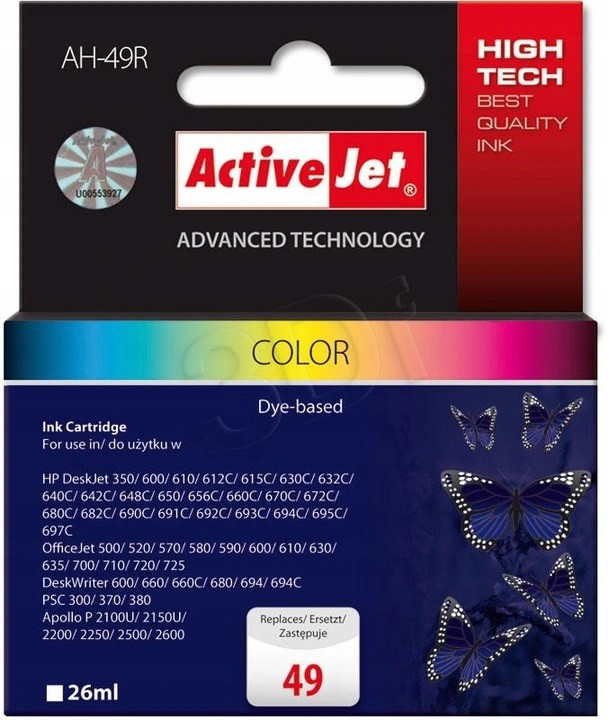 ActiveJet Tusz AH-49R Kolor AH-1649