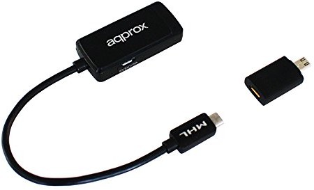Approx appc24  MHL 3.0 do HDMI Adapter, czarna APPC24