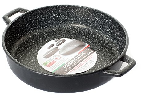 Home pietra nieprzywierająca patelnia z 2 uchwyty, aluminium, antracyt, 32 cm 8003512668234
