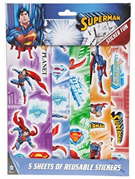 Joy Toy Joy Toy 301040 Superman 5 arkuszy naklejki wielokrotnego użytku 301040