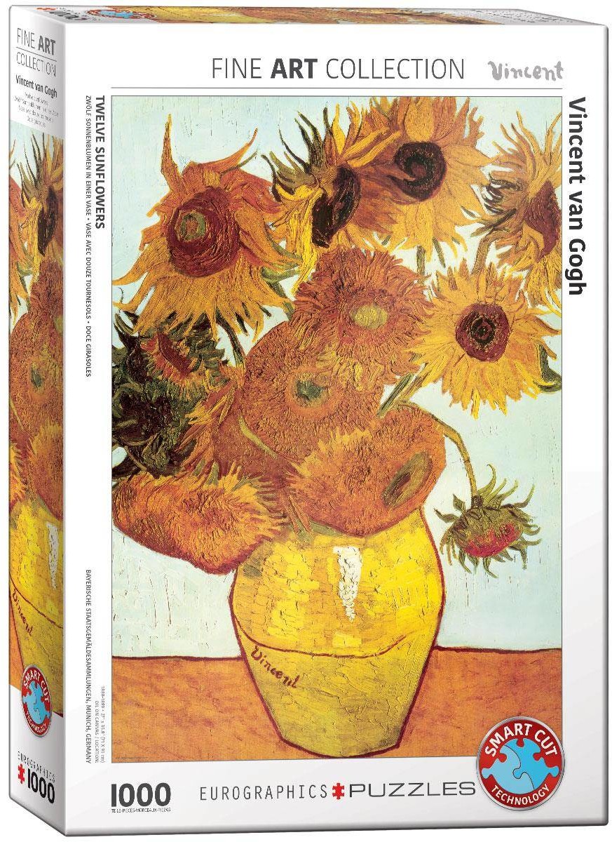 Eurographics Puzzle 1000 Twelve Sunflowers by van Go 6000-3688 -