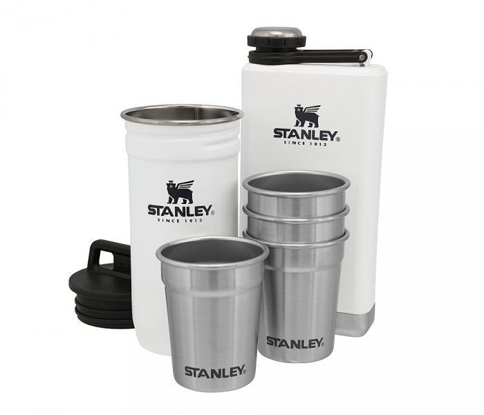STANLEY Zestaw piersiówka Adventure Steel Shots + Flask Gift Set (biały) 1001883036