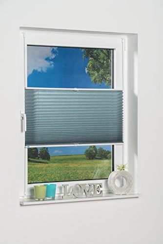 K-home roleta plisowana Palma z systemem zatrzaskowym Klemmfix, Petrol, 70 x 210 cm 424831-10