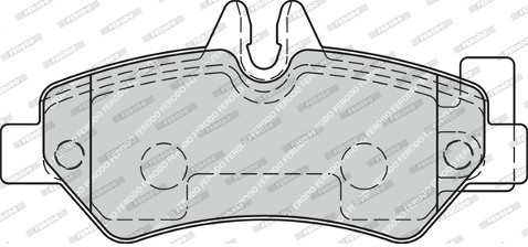 FERODO (FEDERAL-MOGUL) Zestaw klocków hamulcowych, hamulce tarczowe (FEDERAL-MOGUL) FVR1780