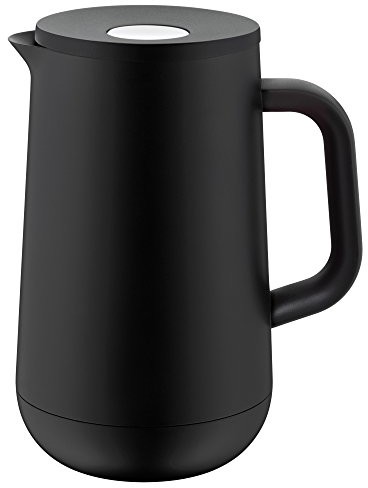 WMF pojemnik izolacyjny Impulse czarna herbata kawa L, wysokość 23,4 cm szklany wkład automatyczny zamknięcie 24h zimna i ciepła na prezent Karton 690687390