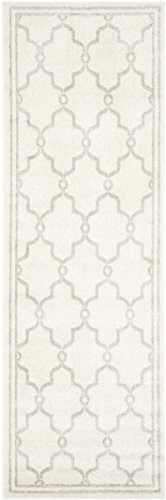 Safavieh Emerson dywan polipropylenu, kolor kości słoniowej/jasnoszary 68x213 cm AMT414E-27