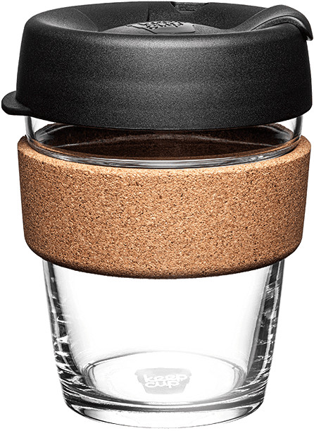 Keep Cup kubek termiczny Brew Cork Black 340 ml M szklany