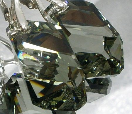 Swarovski piękne eleganckie kolczyki SREBRO