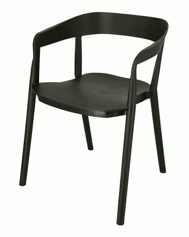 Elior Minimalistyczne krzesło Brett - czarne